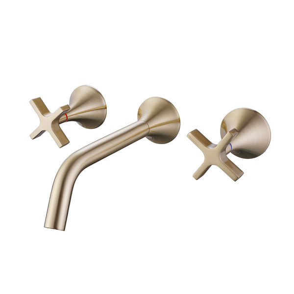 2-Handle Newly Trendy Wall Mounted Bathroom Faucet