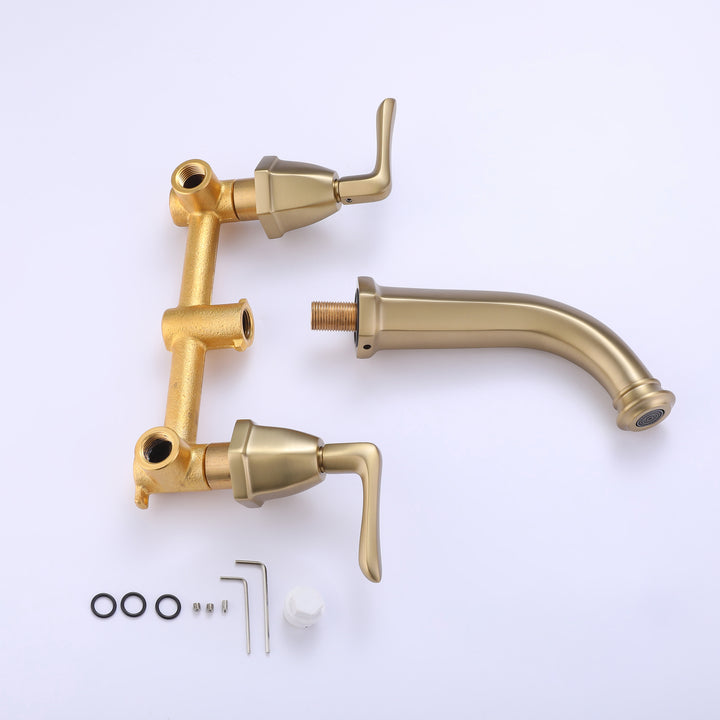 2-Handle Newly Trendy Wall Mounted Bathroom Faucet - Modland
