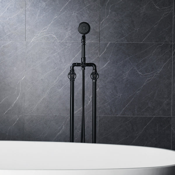 Elegant Vintage Floor Mounted Clawfoot Tub Faucet with Handshower - Modland