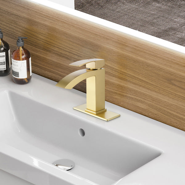 Deck Mounted Single Hole Bathroom Sink Faucet - Modland