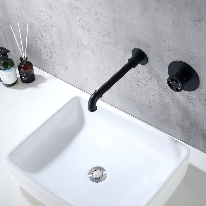 Single-Handle Wall-Mounted Bathroom Faucet for Modern Elegance - Modland