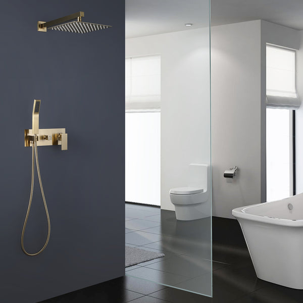 Pressure Balanced Shower System with Rough-In Valve & 10 Inch Showerhead - Modland