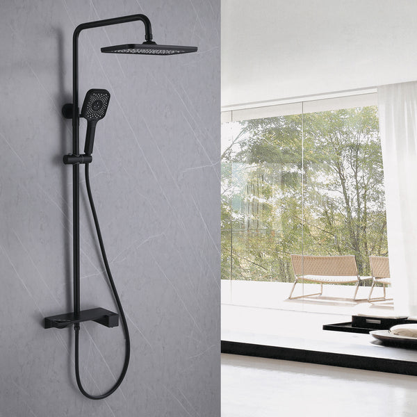 Thermostatic Shower System: Multi-Function Hand Shower & Rough-In Valve - Modland