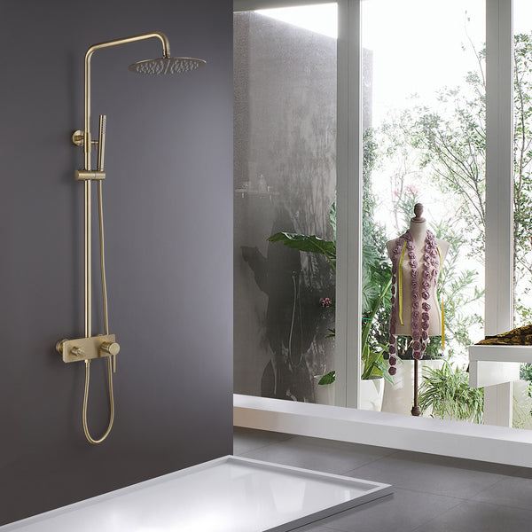 Newly Design Rain Shower System with Hand Shower & Rough in Valve - Modland