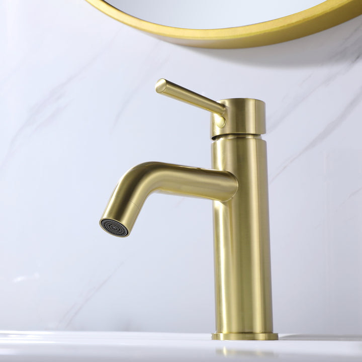 Deck Mounted Single Lever Handle Bathroom Faucet - Modland