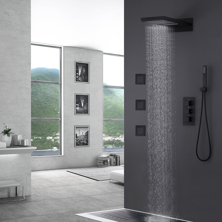 Luxury Complete Shower System With Rough-In Valve - Modland