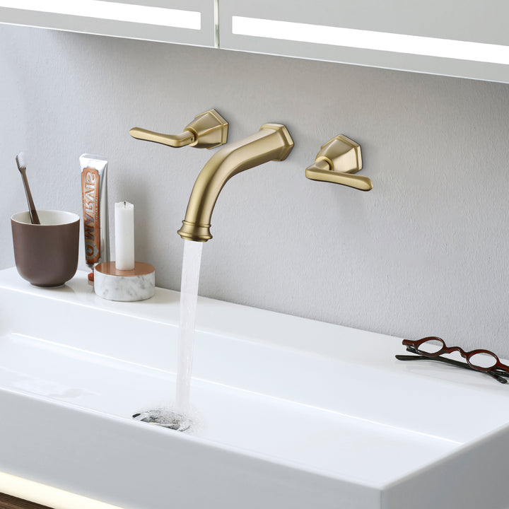 2-Handle Newly Trendy Wall Mounted Bathroom Faucet - Modland