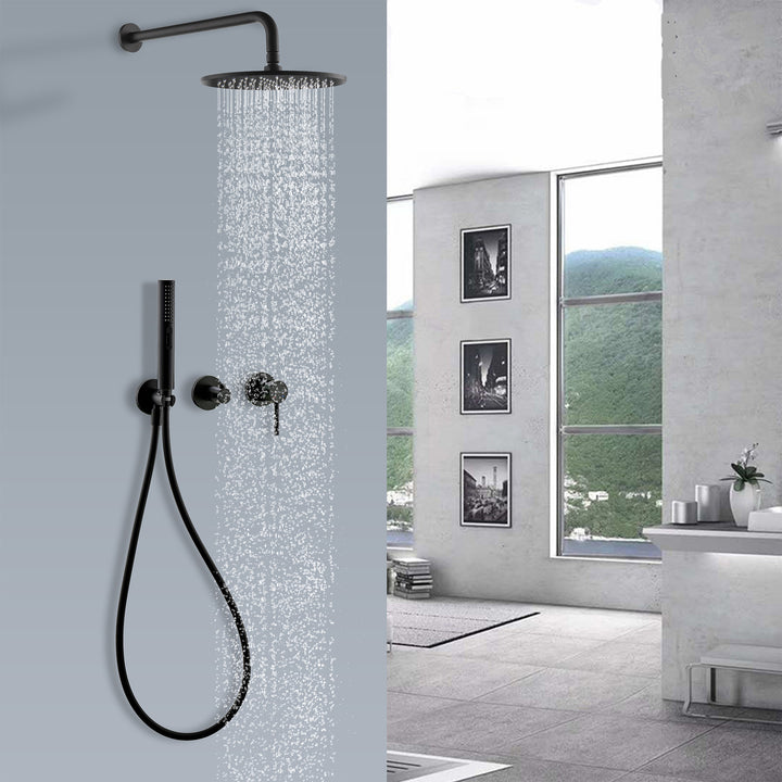 Rain Shower System with Hand Shower-Includes Rough-in Valve - Modland