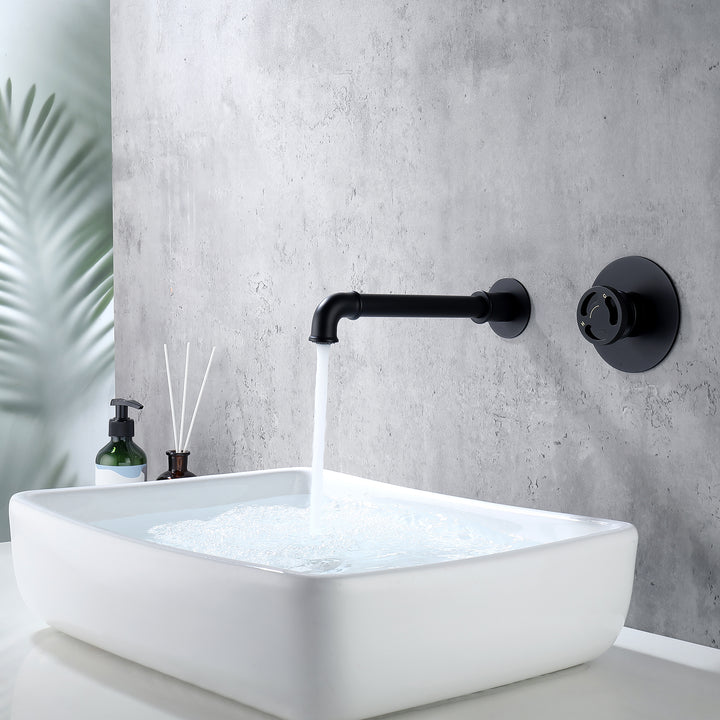 Single-Handle Wall-Mounted Bathroom Faucet for Modern Elegance - Modland