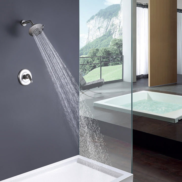 Pressure Balanced 5-Function Shower Faucet with Rough-in Valve - Modland