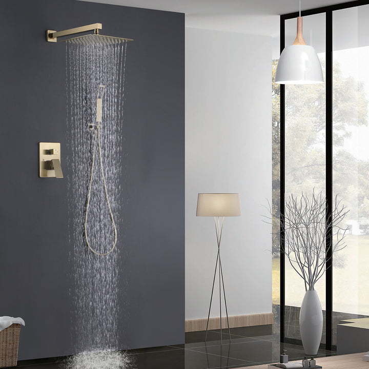 Elevate Your Shower Experience with a 10-Inch Wall-Mounted Rain Shower System - Modland