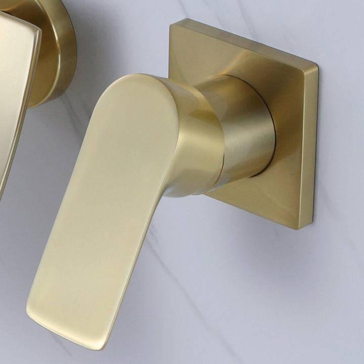 Single-Handle Wall-Mount Bathroom Sink Faucet for Modern Elegance - Modland