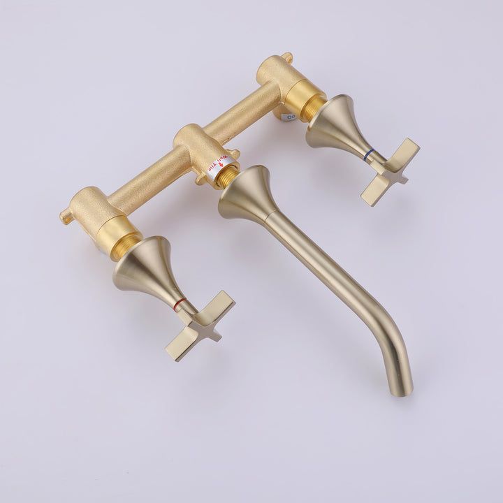 2-Handle Newly Trendy Wall Mounted Bathroom Faucet - Modland