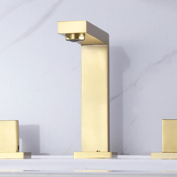 Deck Mounted Dual Handle Widespread Bathroom Faucet - Modland