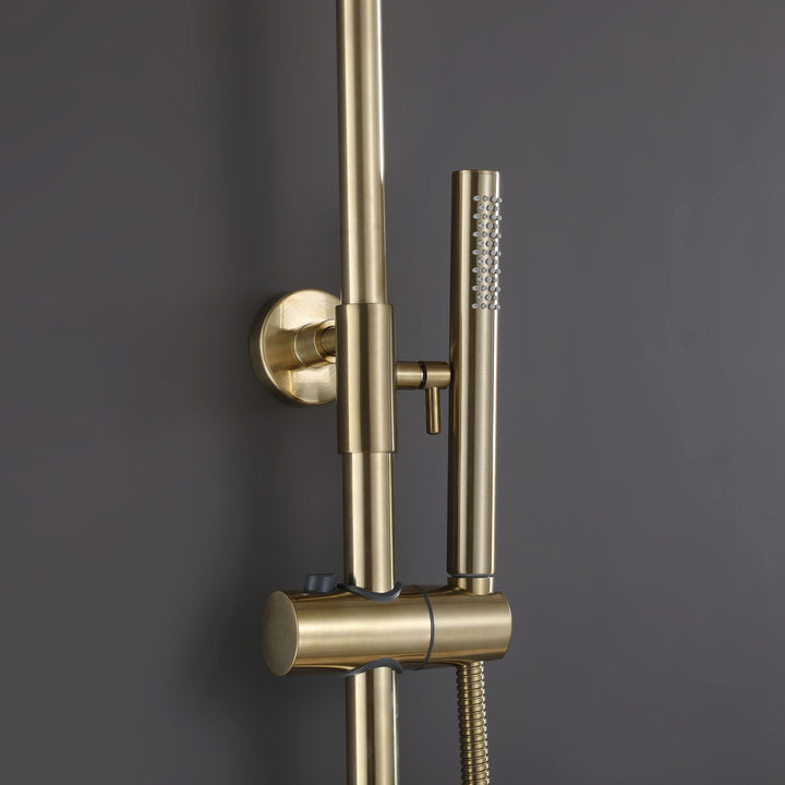 Complete Rain Shower System with Hand Shower-Includes Rough-in Valve - Modland