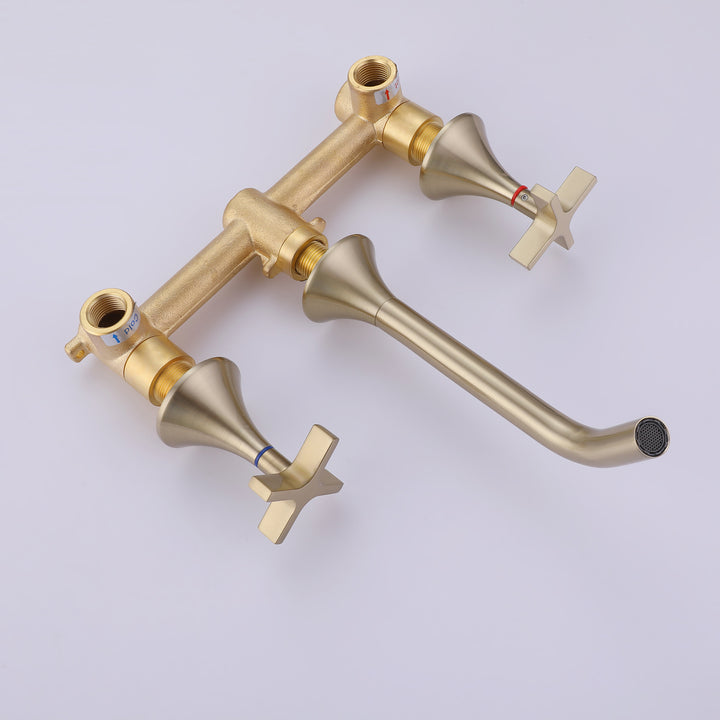 2-Handle Newly Trendy Wall Mounted Bathroom Faucet - Modland