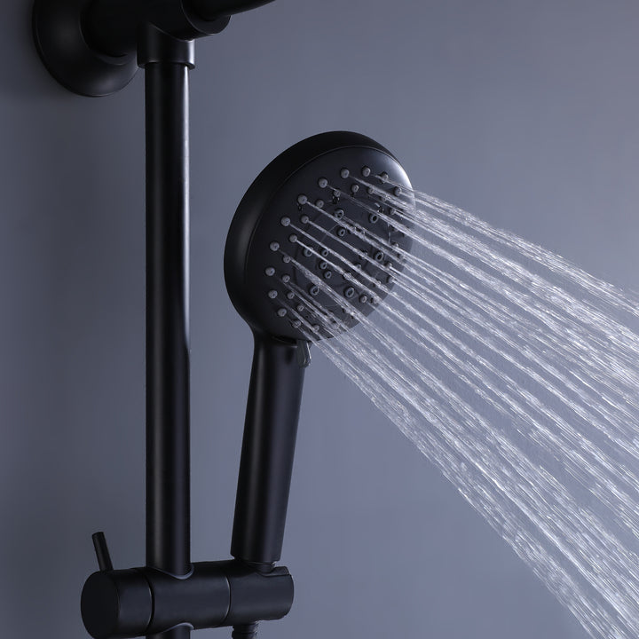 Shower System with 10” Rain Shower Head&5-setting Handshower Less Rough-in Valve - Modland