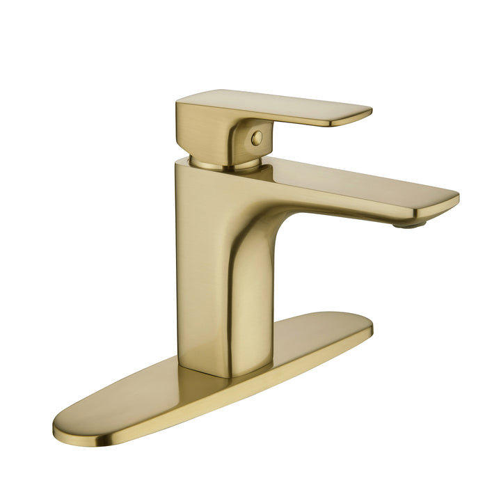 Deck Mounted Single Hole Bathroom Faucet Gold/Black Available - Modland