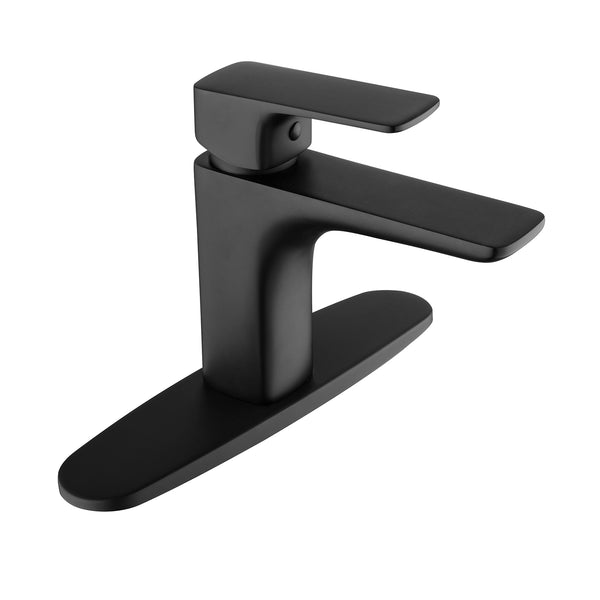 Deck Mounted Single Hole Bathroom Faucet Gold/Black Available