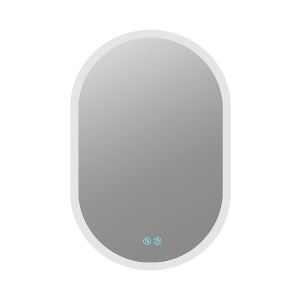 Anti-Fog Dimmable LED Oval Frameless Wall-mounted Bathroom Backlit Mirror