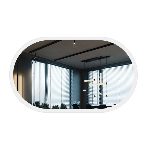 24 x 40 Anti-Fog Dimmable LED Oval Frameless Vanity Backlit Mirror - Modland