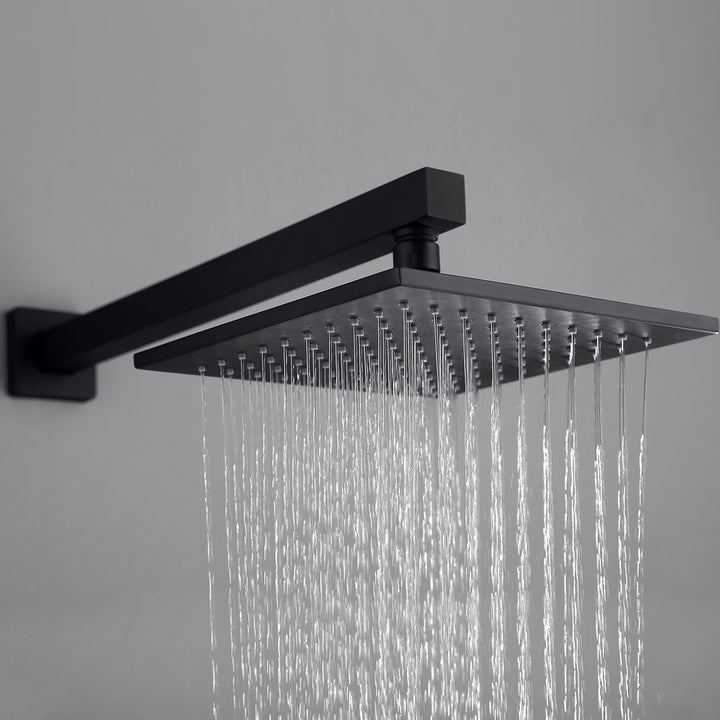 Wall-Mounted Rain Shower System with Convenient Hand Shower - Modland