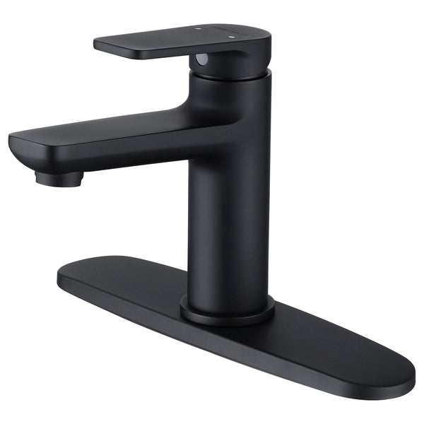 Sleek and Stylish: Matte Black Single Hole Bathroom Faucet