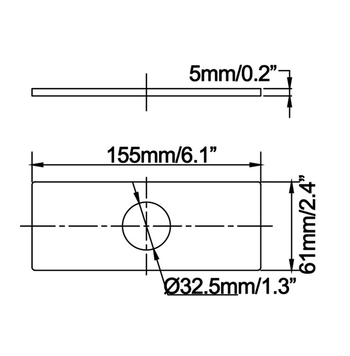 Deck Mounted Single Hole Bathroom Faucet With 6-inch Deck Plate - Modland